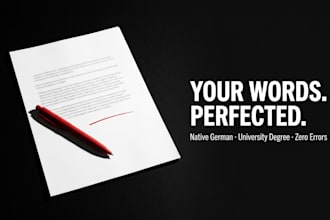 proofread and correct your german text