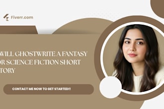 ghostwrite your science fiction story, literary fiction