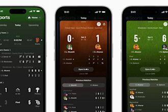 golf league app, e sports tournament app, tennis app, sport club app, basketball