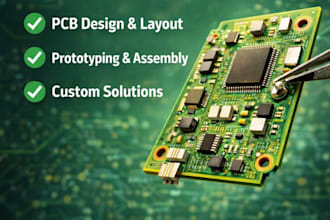 create a pcb and schematic with optional basic software