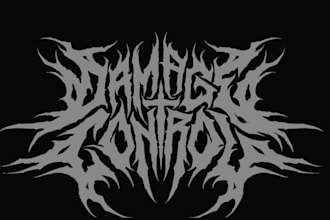 create a gritty, textured metal logo for a raw feel