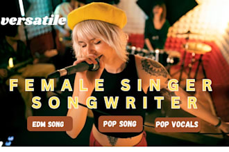 sing HQ lead and backing vocals for edm song female vocalist edm ghost producer
