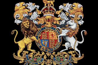 design a professional coat of arms heraldic logo