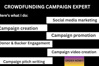 do crowdfunding creation, charity donation, nonprofit website campaign promotion