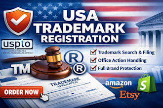 register your USA trademark with uspto professionally
