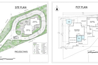 make site plan, plot plan of your property for city permit