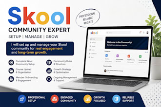setup grow and mange your skool community professionally
