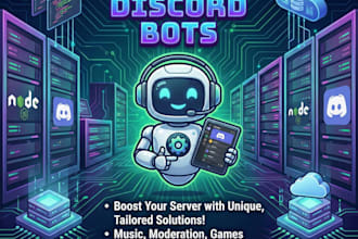 create a custom high performance discord bot with node js