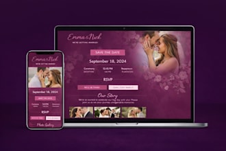 create a beautiful wedding website