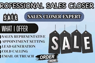 sales closer sales rep cold caller high ticket sales sales agent