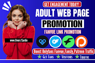 do vigorous fanvue link promotion, fanvue ai page followers, adult web promotion