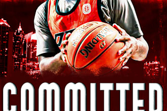 do photoshop sports design on any person, sport edits and posters