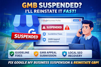 restore your suspended gmb gbp listing quickly