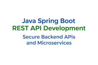develop scalable backend apis using java springboot