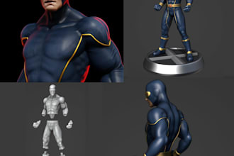 create 3d action figure sculpt