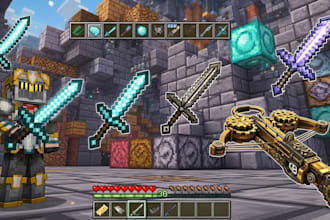 create high quality minecraft texture pack, minecraft datapack, resource packs