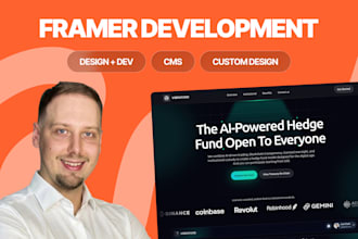 redesign and develop your website in framer