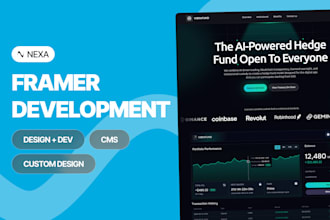 redesign and develop your website in framer