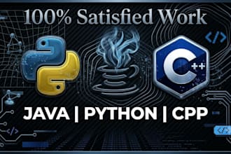 solve programming assignments using python java javafx and cpp