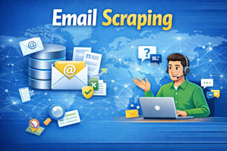 do targeted email scraping , verified email list building