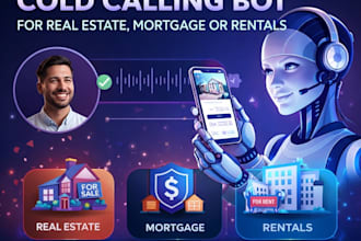 build an ai voice agent cold calling bot for real estate  mortgage or rentals