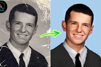 colourize , fix and restore your damage photos