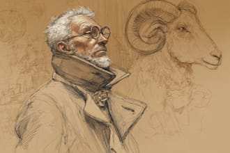 sketch any person, character or animal