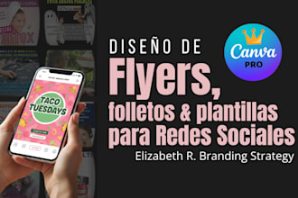 diseñaré flyers, folletos o contenido para redes