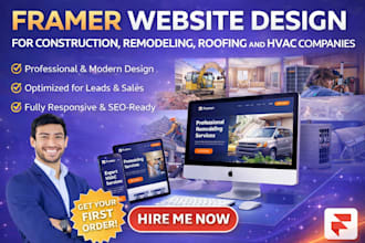 framer website design for construction remodeling roofing and hvac companies