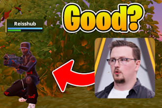 design high CTR fortnite thumbnail for competitive videos