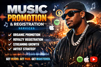 do music promotion, streaming growth, and music registration