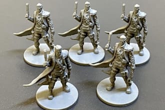 sculpt 3d board game miniature, tabletop game miniature, board game figure