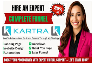 build kartra website, kartra sales funnel, landing page, sales funnel on kartra