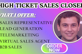 work as a results driven, commission based high ticket sales closer