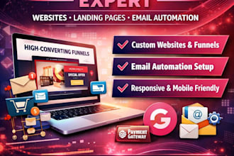 create websites with groove funnel groovepages landing page and email automation