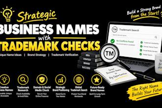 develop strategic business names with trademark checks