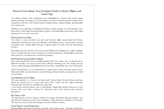 write engaging travel blog posts and hotel booking content