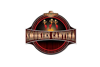 design professional powerful smokes cantina logo