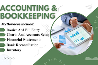 do monthly accounting and bookkeeping in quickbooks online with setup
