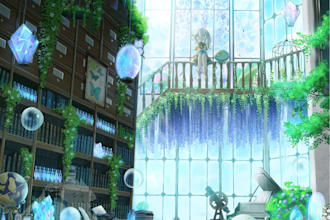 draw  background vtuber and other in anime style by suisen569