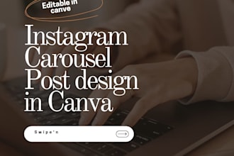 design eye catching intagram posts and carousels in canva