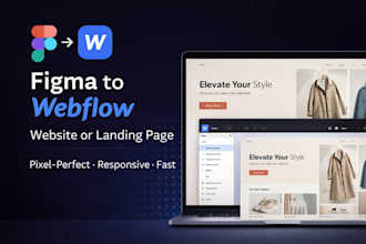 design a high converting webflow landing page