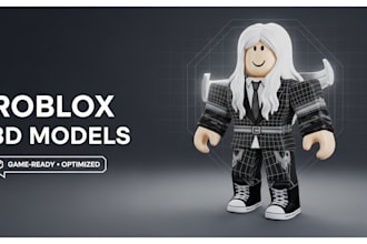 create custom roblox 3d models for games and assets