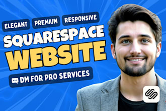 build squarespace website design or redesign, squarespace website development