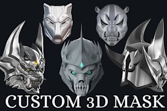 do custom 3d mask 3d helmet cosplay 3d model mask helmet for cosplay