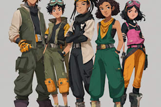 design characters and comic books