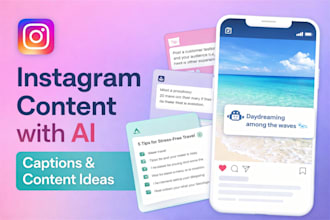 create instagram captions and content ideas using ai