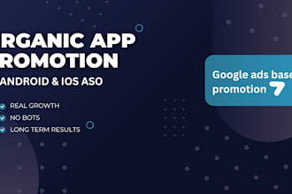 do organic app promotion and aso for android and ios apps