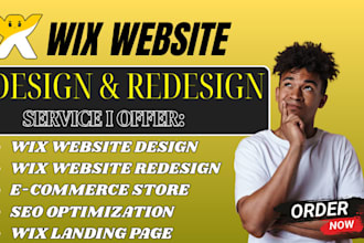 build wix website design redesign wix landing page site development wix store