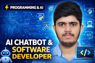 professionally create an ai chatbot, ai software developer